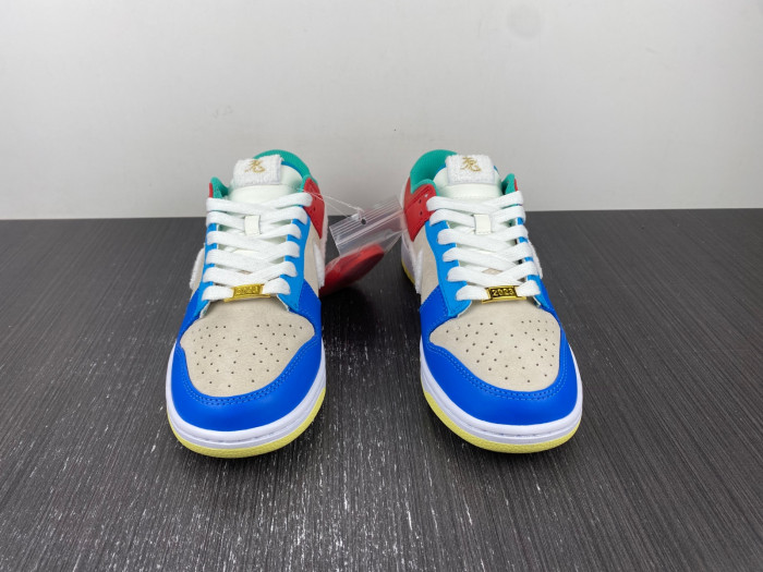 nike dunk low retro prm year of the rabbit blue orange cream fd4203-111
