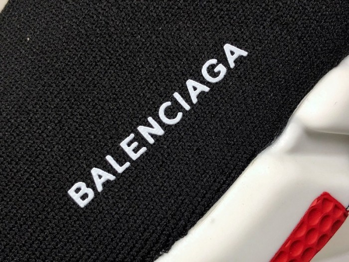 balen speed stretch-knit mid sneakers 494371 w05g0-1000