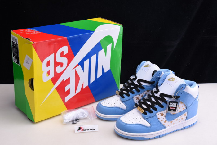 nike dunk high pro sb blue stars 307385-141