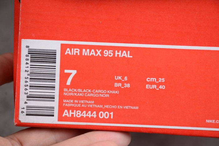 nike air max 95 hal black khaki ah8444-001