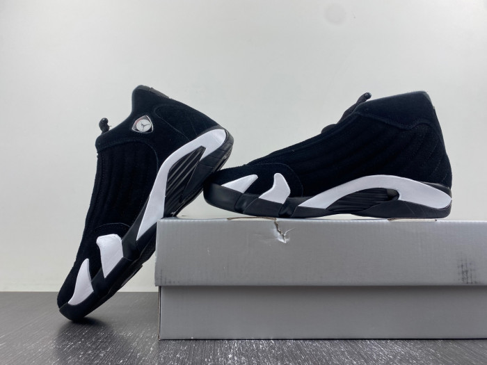 air jordan 14 “black/white/university red” 487471-016