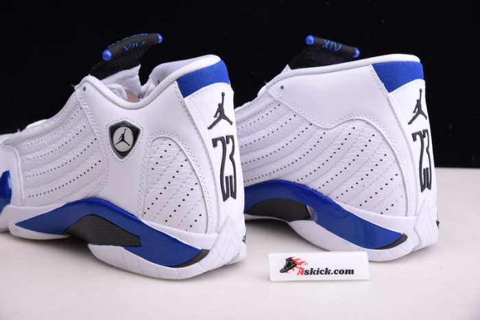 air jordan 14 retro white hyper royal 487471-104