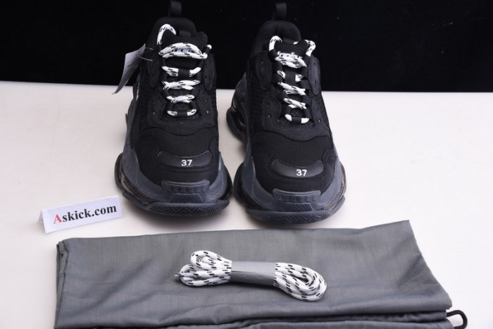 balen triple s clear sole black 541624 w09o1 1000