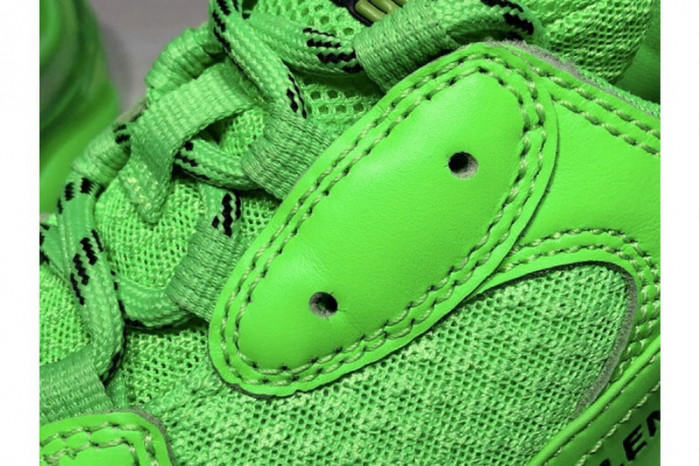 balen triple s neon green clear sol 541624 w09ol 3801