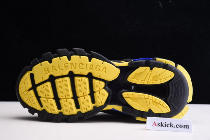 Balenciaga Track Sneakers BLACK FLUORESCENT YELLOW BLUE 542023 W1GB1 1121