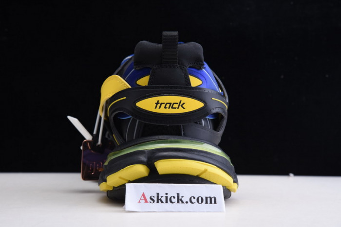Balenciaga Track Sneakers BLACK FLUORESCENT YELLOW BLUE 542023 W1GB1 1121