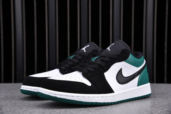 air jordan 1 low white black mystic green 553558-113