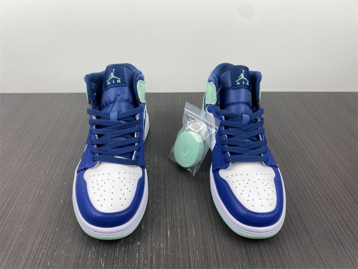 air jordan 1 mid blue mint 554724-413