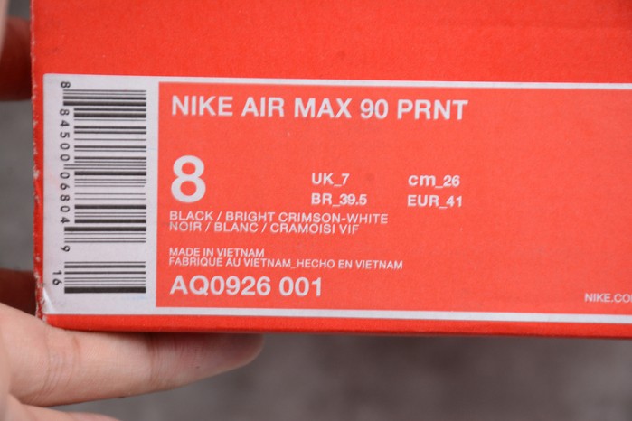 nike air max 90 prnt "we love nike" aq0926-001