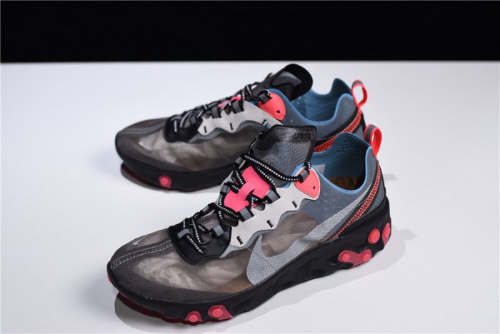 nike react element 87 blue chill solar red aq1090-006