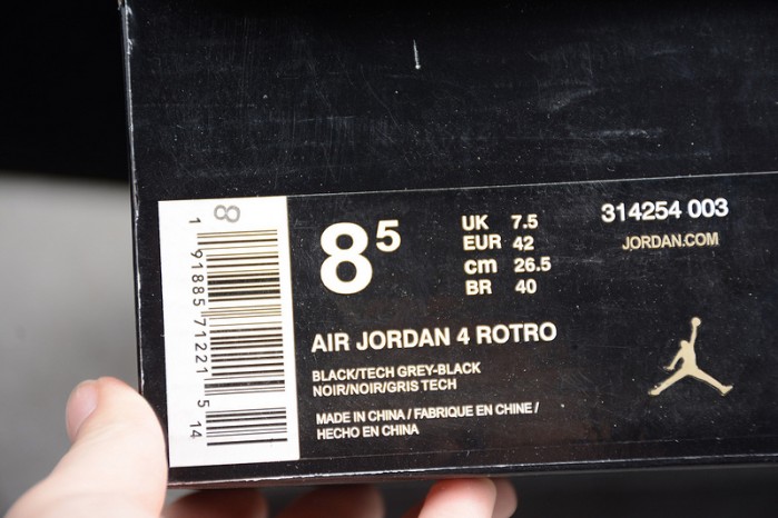 air jordan 4 retro ls "oreo" - air jordan - 314254-003