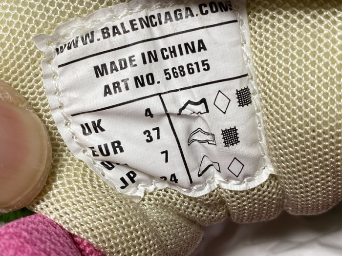 Balen Runner Sneakers Pink Green 565615 W2GN3 9534