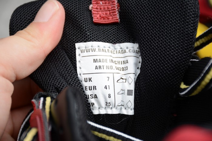 Balen Track Sneakers BLACK RED 542023 W1GB9 6509