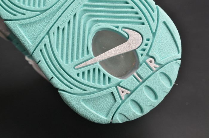 nike air more uptempo gs “island green” womens 415082-300