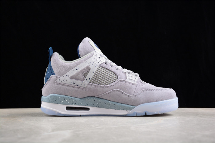 air jordan 4 retro white/grey/blue