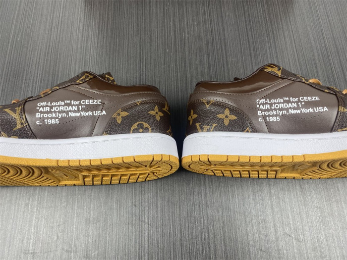 l*v x of x air jordan 1 customs aq0818-201