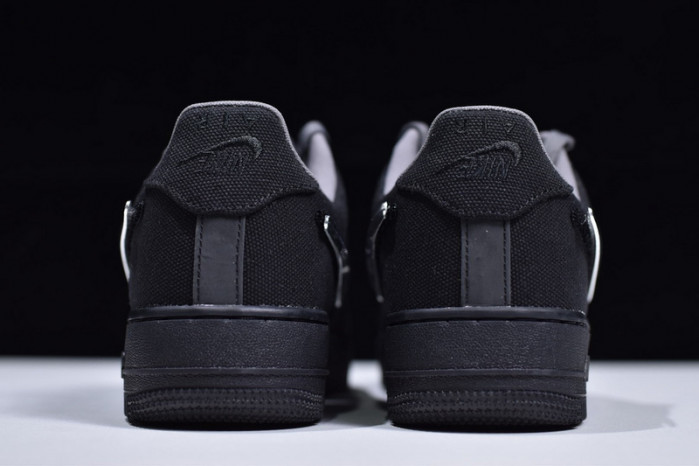 travis scott x air force 1 low black aq4211-001