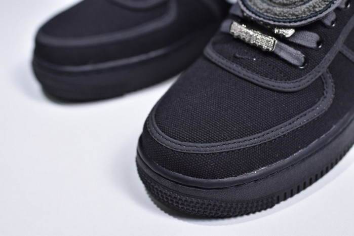 travis scott x air force 1 low black aq4211-001