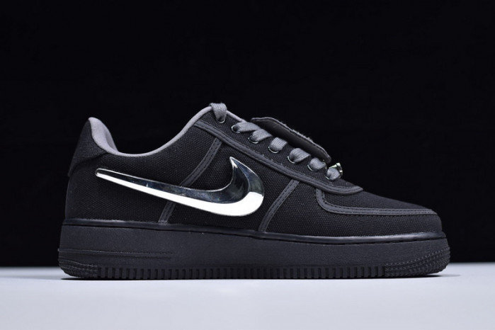 travis scott x air force 1 low black aq4211-001