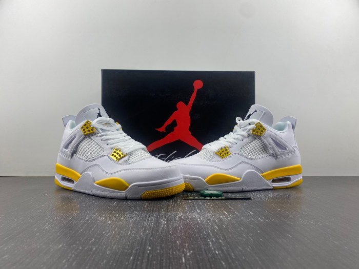 air jordan 4 white yellow