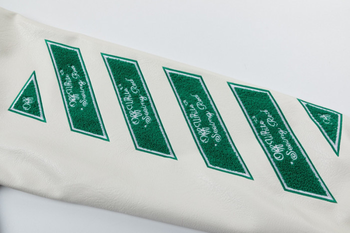 0ff white varsity jacket