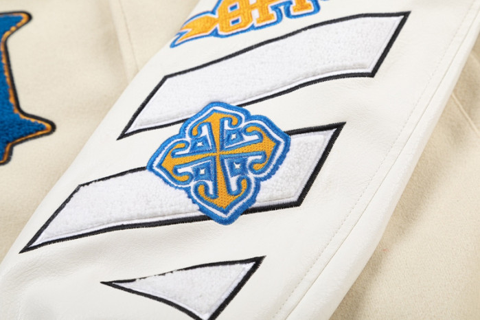 0ff white varsity jacket
