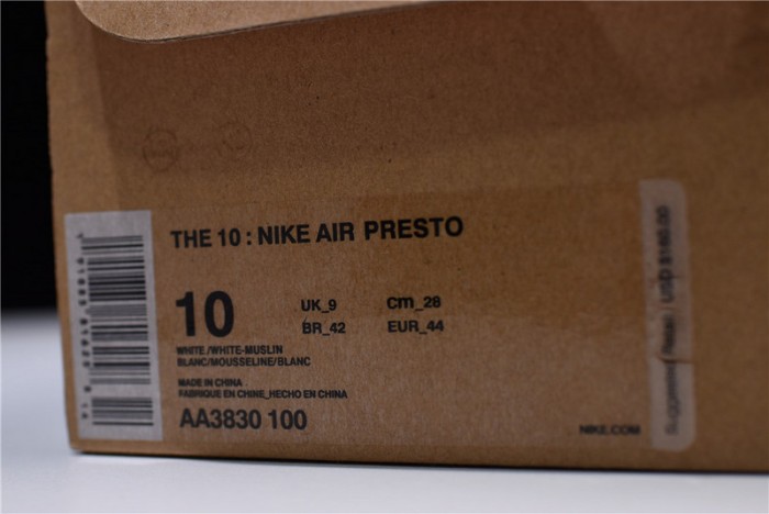 of x nike air presto 2.0 aa3830-100