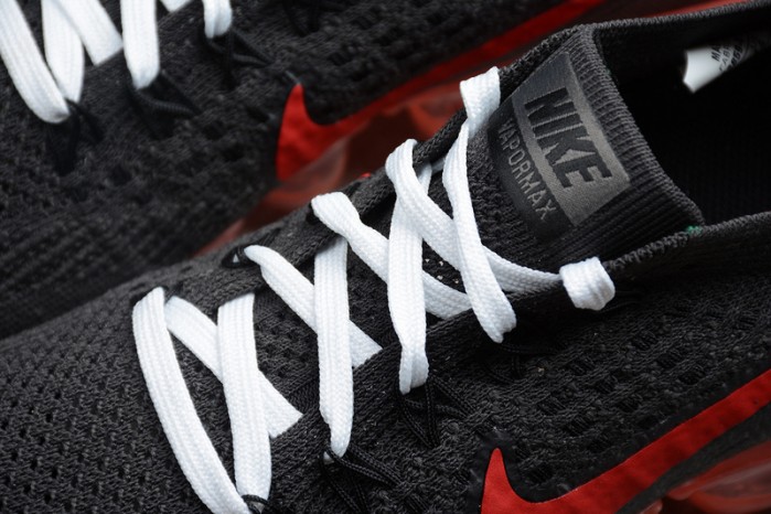 nikelab air vapormax flyknit black/big red womens aa3859-016