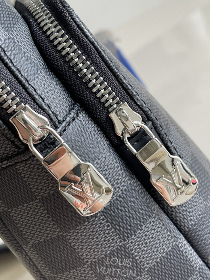 L1VV DAMIER GRAPHITE AVENUE SLING BAG-20*31*7cm