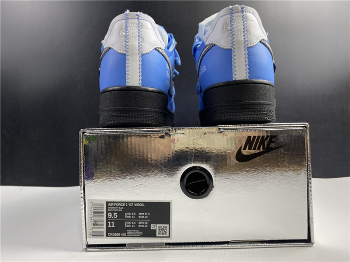 of x nike air force 1’07"mca blue" ck0866-401