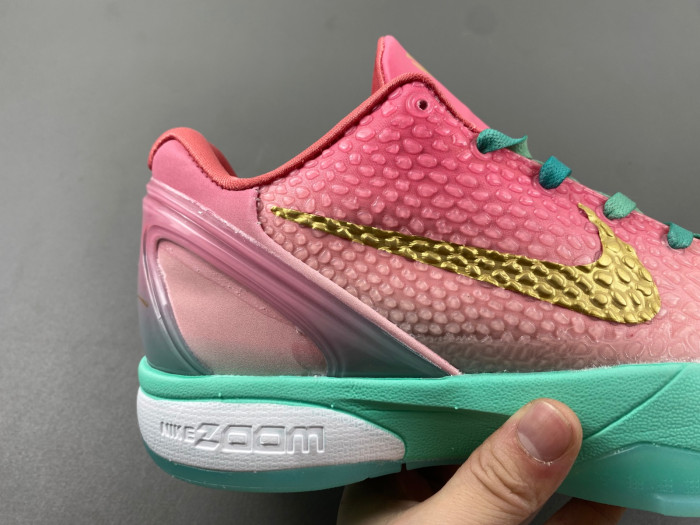 nike zoom kobe 6 pink green cm2190-201