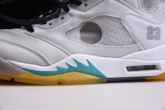 of x air jordan 5 sp grey green ct8480-105