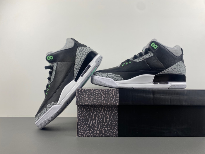 air jordan 3 “green glow” ct8532-031