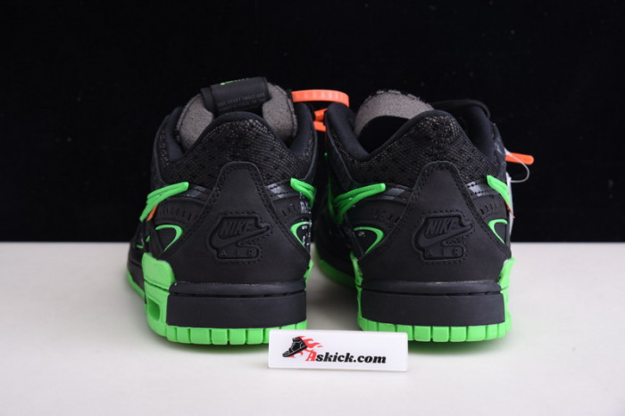 of x nike air rubber dunk “green strike” cu6015-001
