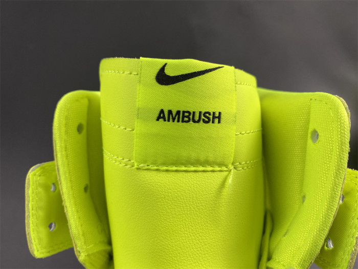 nike dunk high ambush flash lime cu7544-300