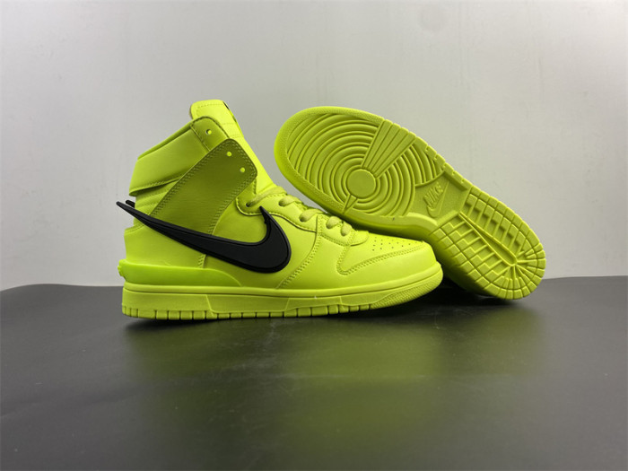 nike dunk high ambush flash lime cu7544-300
