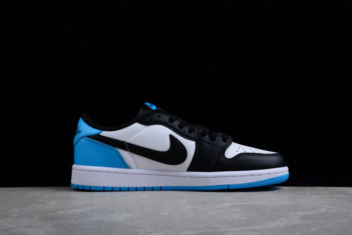 jordan 1 retro low og black dark powder blue cz0790-104