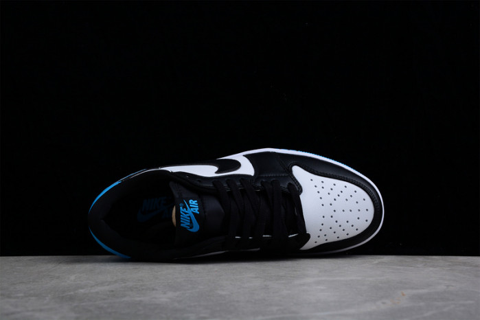 jordan 1 retro low og black dark powder blue cz0790-104