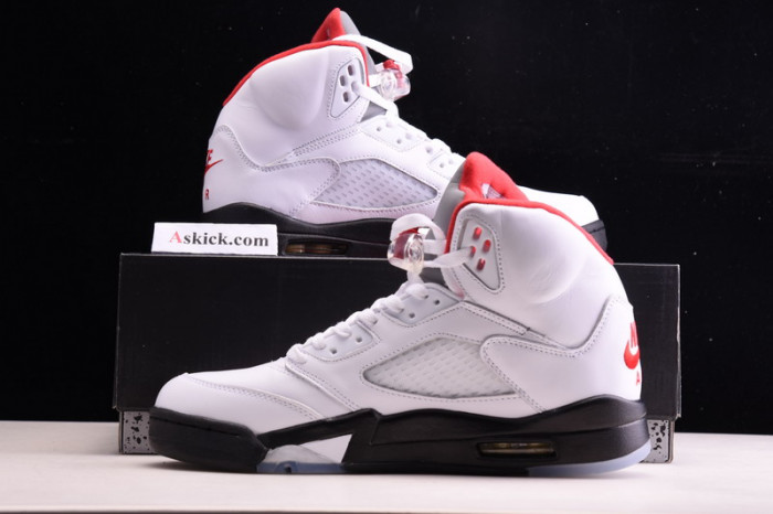 air jordan 5 retro fire red silver tongue (2020) da1911-102