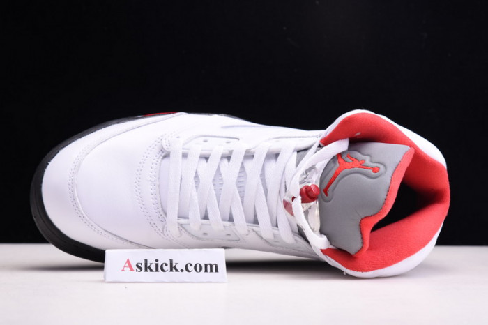 air jordan 5 retro fire red silver tongue (2020) da1911-102