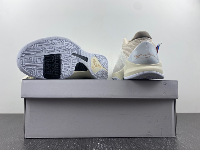 nike kobe 5 protro undefeated rice white db4796-101