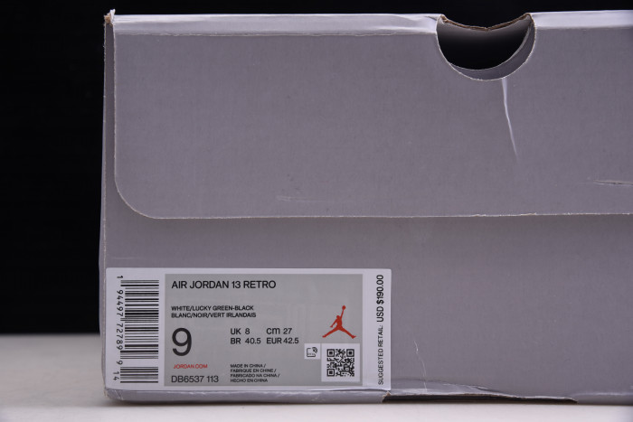 air jordan 13 retro "lucky green" db6537-113