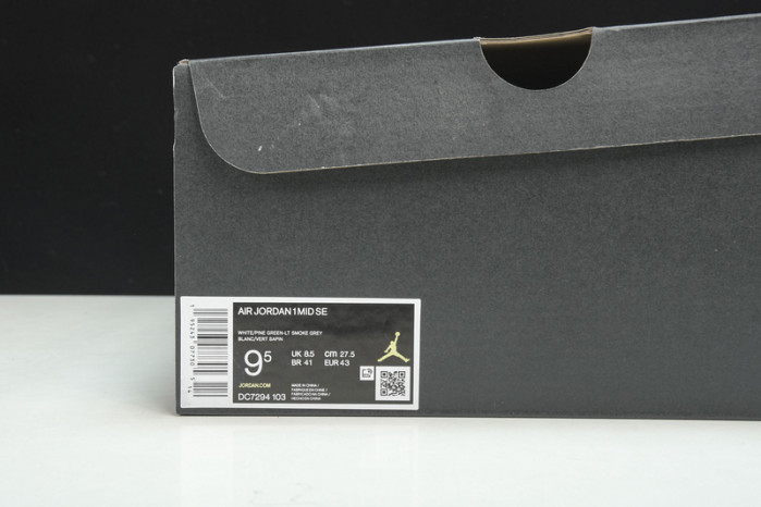 air jordan 1 mid grey green dc7294-103