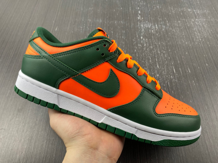 nike dunk low “miami hurricanes” dd1391-300