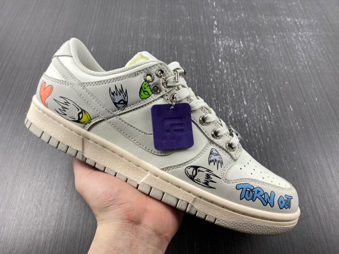 nike dunk low Ch*0me He**ts dd1503-107.