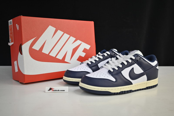 nike sb dunk low navy blue white dd1503-115