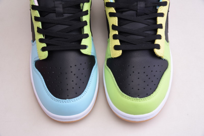 nike dunk low le oil green multi camo dh0957-001