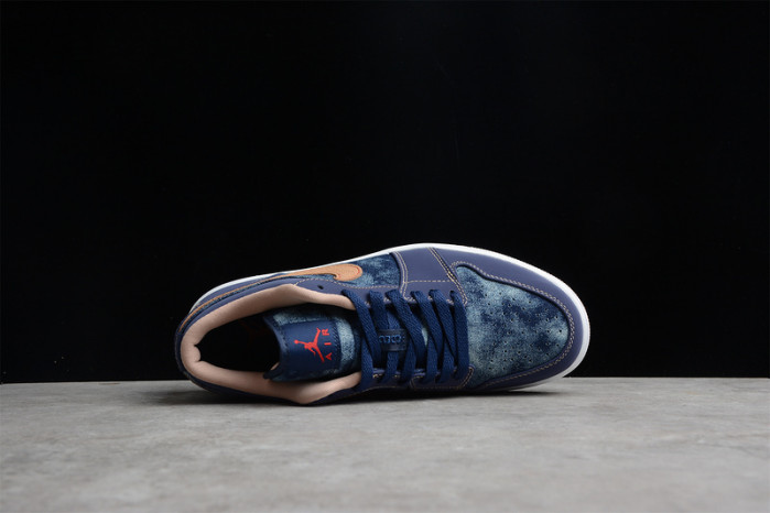 air jordan 1 low se denim dh1259-400