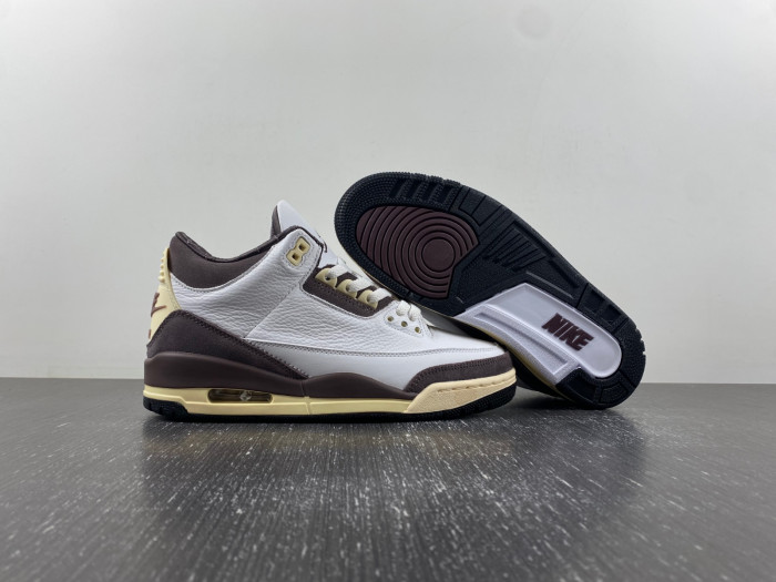 air jordan 3 retro white brown dh3434-113