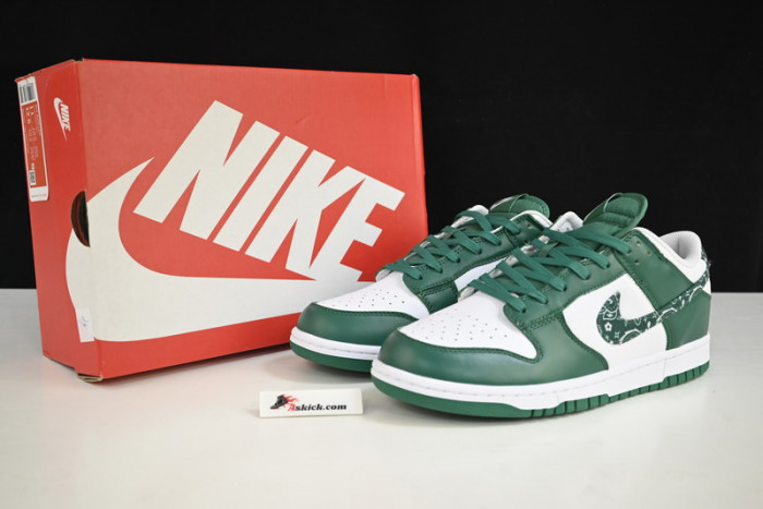 nike dunk low essential paisley pack green (w) dh4401-102